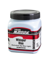 Matisse Background Colour 250 ml tub – Whisper Blue acrylic paint front label view