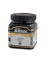 Matisse Structure Acrylic 250 ml Carbon Black paint jar with branded label