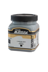 Matisse Structure Acrylic 250 ml Carbon Grey paint jar with branded label