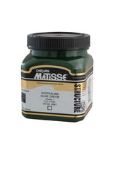 Matisse Structure Acrylic 250 ml Australian Olive Green paint jar with branded label Matisse Structure Acrylic 250 ml Australian Olive Green paint jar with branded label