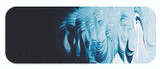 Gradient of Midnight Blue showing deep tonal range and thick paint texture