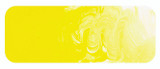 Gradient of Yellow Mid AZO showing colour depth, opacity, and heavy‑body texture