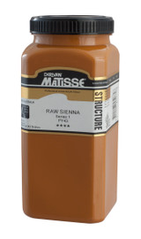 Matisse Structure Acrylic 500ml Series 1 Raw Sienna paint jar with labeled packaging