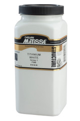 Matisse Structure Acrylic 500ml Series 1 Titanium White paint jar with labeled packaging Matisse Structure Acrylic 500ml Series 1 Titanium White paint jar with labeled packaging