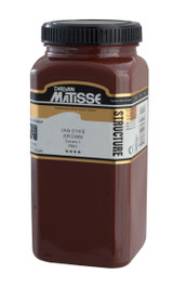Matisse Structure Acrylic 500 ml Van Dyke Brown paint bottle front view