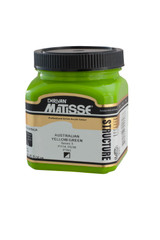 Matisse Structure Acrylic 250 ml Australian Yellow Green paint jar with branded label