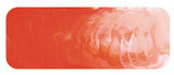 Brush or palette‑knife swatch of Vermillion on canvas showing rich red layering