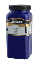 Matisse Structure Acrylic 500ml bottle of Phthalo Blue paint