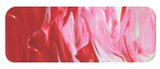Primary Red acrylic brushstroke sample showing thick impasto texture