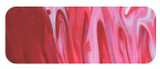 Brushstroke of Quinacridone Red acrylic paint showcasing deep transparency and impasto texture