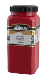 Matisse Structure Acrylic 500ml Series 3 Brilliant Alizarine paint jar