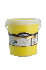 Large 1 litre bucket of Matisse Structure Acrylic Paint – heavy‑body artist acrylic packaging Yellow Mid AZO S2 Large 1 litre bucket of Matisse Structure Acrylic Paint – heavy‑body artist acrylic packaging Yellow Mid AZO S2