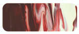 Textured acrylic brush stroke of Permanent Maroon paint on canvas