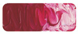 Brushstroke of Matisse Rose Madder paint showing its smooth impasto texture