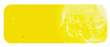 Thick acrylic paint from Matisse Structure bucket – impasto texture showing ridged brush or knife strokes Cadmium Yellow Medium S4