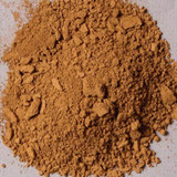 Top view of Rublev Luberon Raw Sienna Light pigment powder PY43 – cool raw sienna earth colour