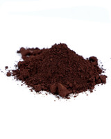 ide view mound of Blue Ridge Violet Hematite dry pigment powder deep brown red iron oxide PR102