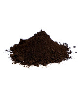 Side view mound of Cassel Earth dry pigment powder brownish-black Van Dyck Brown tone PBr7