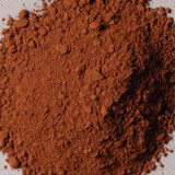 Top view of Italian Burnt Umber Warm pigment powder PBr7 showing dark reddish-brown earth texture