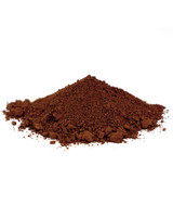 Side view mound of Italian Burnt Umber Warm dry pigment powder calcined umber earth pigment close-up