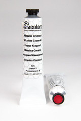 Ceracolors Water-Soluble Wax Paint 50ml - S3 Alizarin Crimson tube upright on white background professional wax paint PR 83