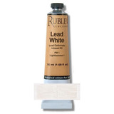 Rublev Colours Premium Professional Artist Oil Paints by Natural Pigments 50ml Oil Paint Tube  Series  6 Lead White