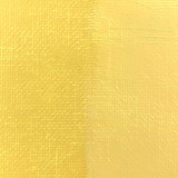 Lead-Tin Yellow Dark oil paint swatch on primed cotton canvas showing mass tone and 1:1 tint mixed with titanium white