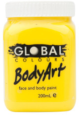 Global Body Art Face Paint 200ml - Glitter Ultra