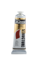 Matisse Structure Acrylic Paint 75ml tube – premium heavy body acrylic paint packaging close-up Matisse Structure Acrylics 75ml - Red Oxide S1