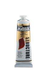 Matisse Structure Acrylic Paint 75ml tube – premium heavy body acrylic paint packaging close-up Matisse Structure Acrylics 75ml - Burnt Sienna S1