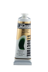 Matisse Structure Acrylic Paint 75ml tube – premium heavy body acrylic paint packaging close-up Matisse Structure Acrylics 75ml - Hookers Green S2