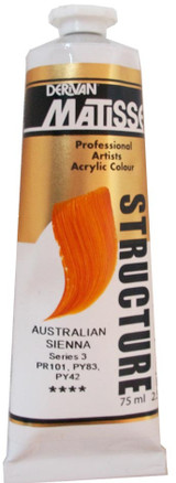 Matisse Structure Acrylics 75ml - Trans Yellow Oxide S3