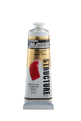 Matisse Structure Acrylic Paint 75ml tube – premium heavy body acrylic paint packaging close-up Matisse Structure Acrylics 75ml - Napthol Crimson S3