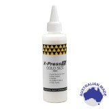 X-Press It Gold Size 250ml metal leaf adhesive bottle, water-based non-toxic gold size for applying genuine or imitation leaf, Australian made.