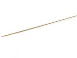 Close-up of 0.5 mm brass rod showing smooth, polishable finish—ideal for soldered fine detail work.