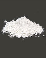 Side view mound of Zinc Oxide dry pigment powder PW4 zinc white pigment for paint making