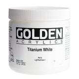 Golden Heavy Body Acrylics S1 Titanium White 473ml