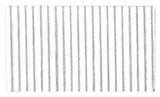 Corrugated Cardboard Strips Fine - Silver Silk Gloss