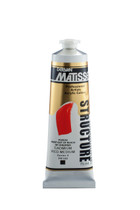 Matisse Structure Acrylic 75ml tube front view – heavy‑body paint packaging and branding