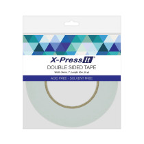X-Press It Double Sided Tape 24mm x 50m for scrapbooking, cardmaking and papercraft. Strong adhesion for mounting photos and paper, easy peel liner, acid free, heat resistant.