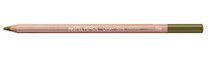 Caran d’Ache Pastel Pencil Olive Brown 788.039 with muted green-brown pigment core in hexagonal barrel