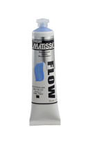 Matisse Flow Acrylic 75ml tube – low‑viscosity premium artist paint packaging Australian Sky Blue