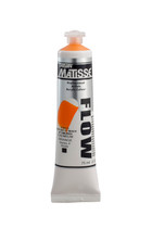 Matisse Flow Acrylic 75ml tube – low‑viscosity premium artist paint packaging Matisse Flow Acrylic 75ml - Cadmium Orange
