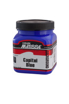 Matisse Background Colour 250 ml tub – Capital Blue acrylic paint front label view Matisse Background Colour 250 ml tub – Capital Blue acrylic paint front label view