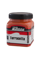Matisse Background Colour 250 ml tub – Terracotta acrylic paint front label view Matisse Background Colour 250 ml tub – Terracotta acrylic paint front label view