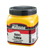 Matisse Background Colour 250 ml tub – Daisy Yellow acrylic paint front label view