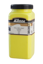 Matisse Structure Acrylic 500 ml Yellow Light Hansa paint bottle front view