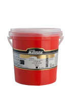 Large 1 litre bucket of Matisse Structure Acrylic Paint – heavy‑body artist acrylic packaging Cadmium Red Medium S4