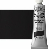 Winsor & Newton Designers' Gouache 37ml - Ivory Black S1