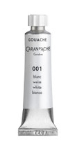 Caran d’Ache Classic Gouache Tube – White 2001.001 (10 ml), Swiss artist-grade packaging